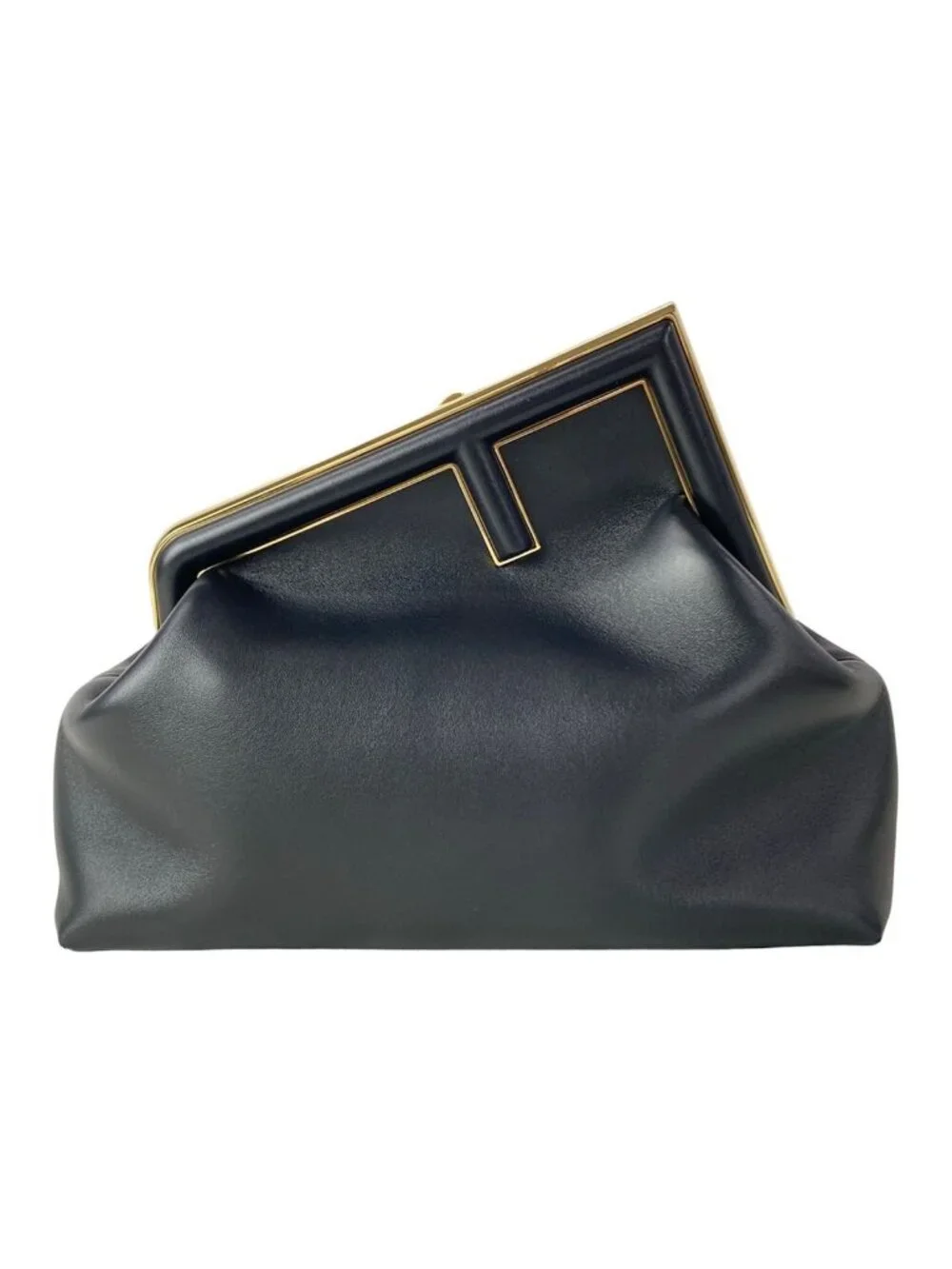 Fendi Clutch Fast Black Leather